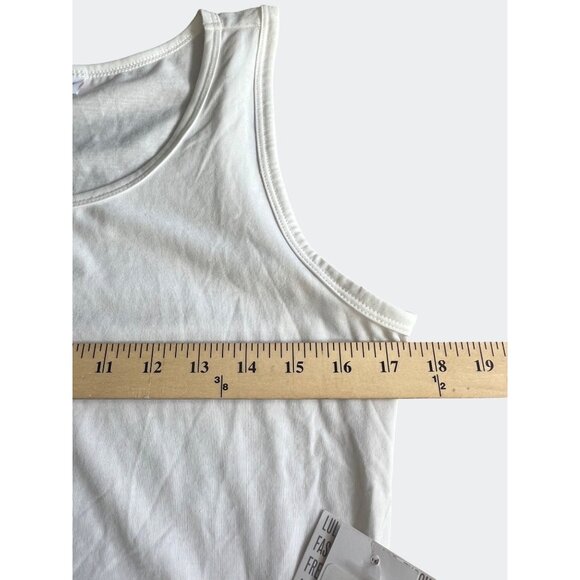 Lularoe Womens Nicki Sleeveless White & Blue Ombre Tank Dress Large - Picture 4 of 12